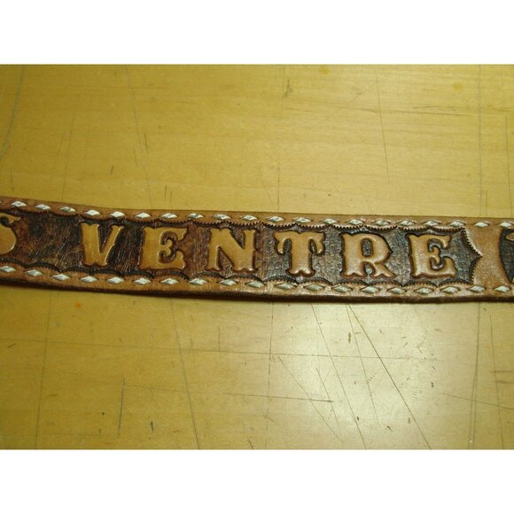 Wyoming Studios Tooled Lace Leather USFS Belt Size 38 Gros Ventre Big Belly RPD - Picture 5 of 12
